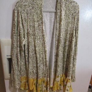 LOGO BY LORI GOLDSTEIN Cardigan artsy soft knit xl